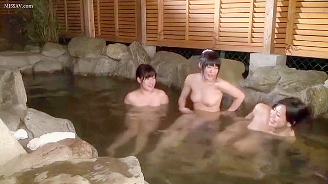 Sneaky Voyeur's Delight! Public Onsen with Nude Japanese Girls Undressing and Bathing