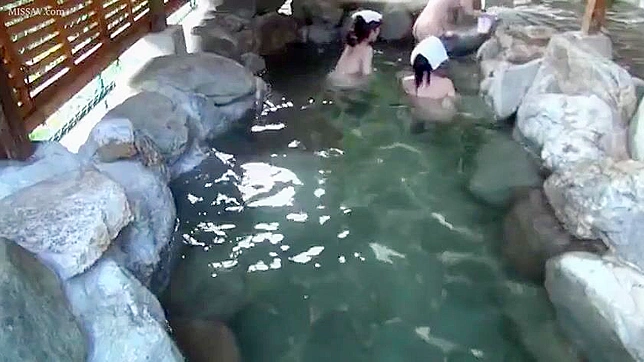 Spy on Shy Japanese Girls Undressing and Bathing Nude in Public Onsen