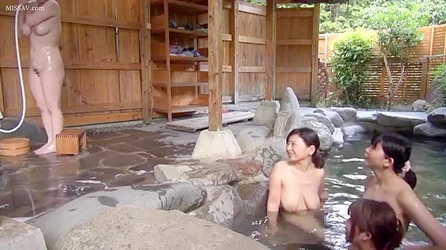 Shy Japanese Girls Undressing and Bathing Nude in Public Onsen - A Voyeur's Dream Come True