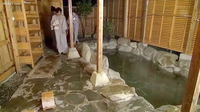 Asian whores sucking the fellas off in a hot spring, #onsen #voyeur #schoolgirls