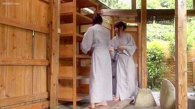 Voyeuristic Pleasure of Spying Shy Japanese MILFs' Naked Onsen Bath