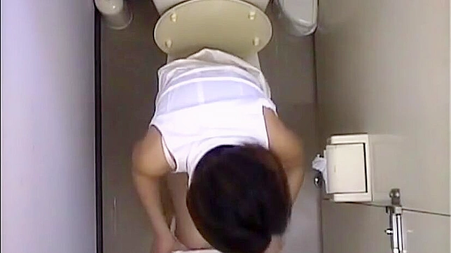 Intense masturbation session by Japanese office lady caught on spy cam.