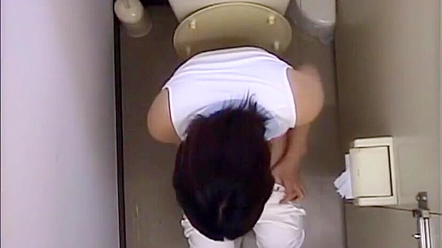 Uncensored Video of a Masturbating Japanese Office Lady, Caught by Sneaky Voyeur