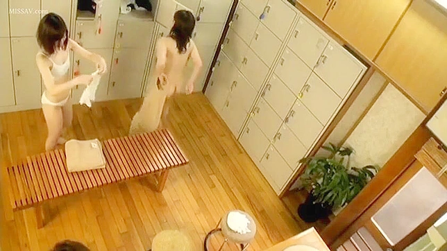 Сaught in Сollege Locker Room! Naughty Japanese Schoolgirls' Bathing Rituals Exposed in Public