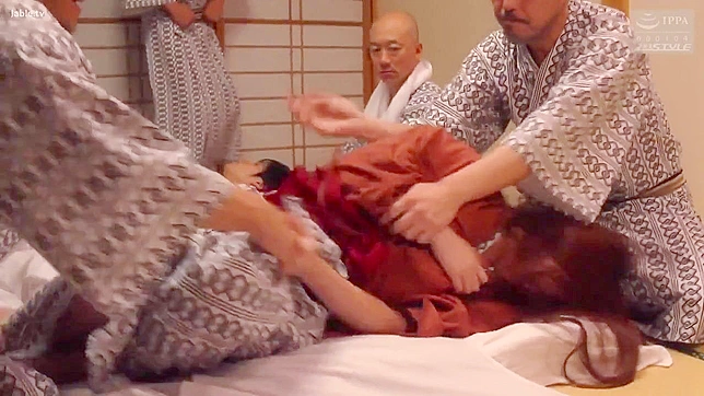 Cheating Wife's Group Gangbang on Vacation! Cuckold Hubby's Humiliating Nightmare in Japan!