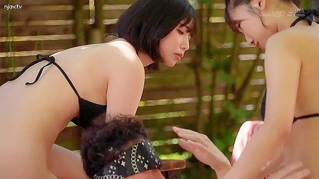 Japanese girlfriends explore sensual touch massage techniques