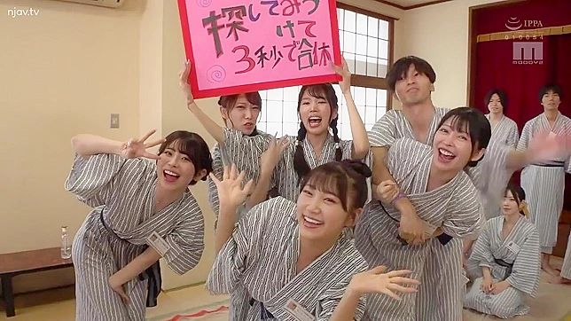 Japanese Students Fucking Go Wild after Exam success with an Orgy!