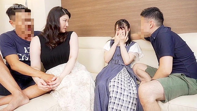 Japanese Stepmom's Kinky Lesson for Daughter  ~ Three-Way Sex Adventure!