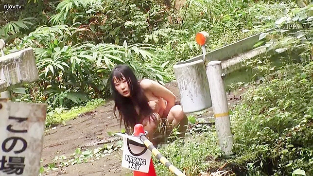 Fucking Japanese chicks getting kidnapped and triple fucked in the woods, holy shit!