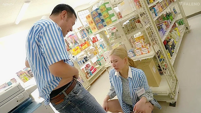 Japanese Whore Pounded Hard in Public Shop, Loved Every Minute of It!