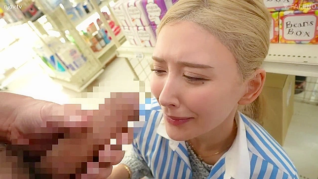 Fucking and Humiliating the Japanese Slut at the Shop with a Hard Dick