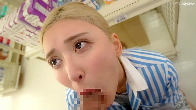 Fucking and Humiliating the Japanese Slut at the Shop with a Hard Dick