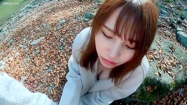 Busty Innocent Japanese MILF Pounded by a Stranger in the Forest!