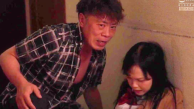 Pissed-off Drunk Daddy Hard Fucking My Japanese  Asshole with Daughter Watching!
