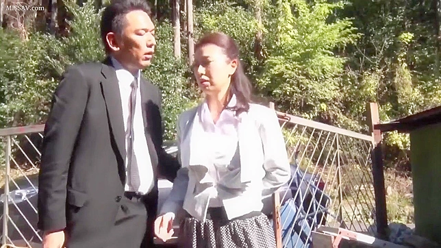 Japanese MILF Gets Tied & Fucked by 2 Men Outdoors - Totally Unforgivable!
