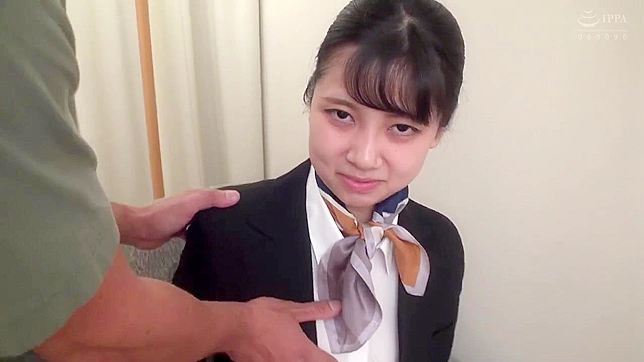 Lovely Japanese air hostess suck dick random dude in a motel!