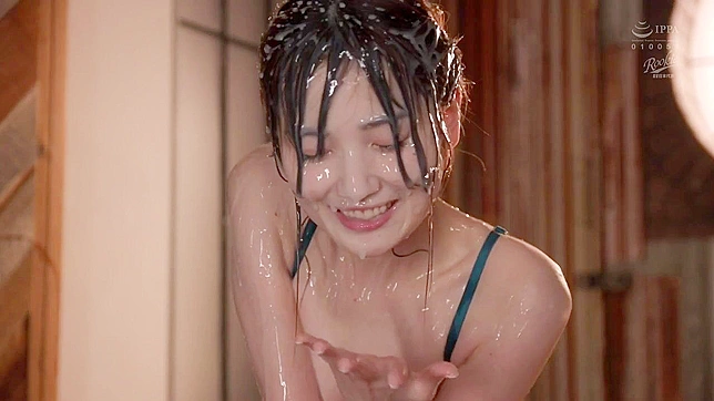 Japanese MILF Gets Drowned in Cum - Her Whole Face a Fucking Jizz Sponge!