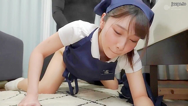 Japanese Maid Willingly Surrenders to Rich Man's Insatiable Desires