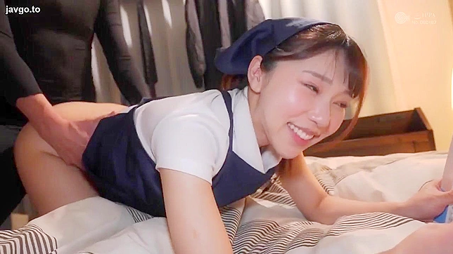 Yen-Crazed Japanese Maid ~ Filthy Rich Client Can't Resist Her Boobs, Beds Her