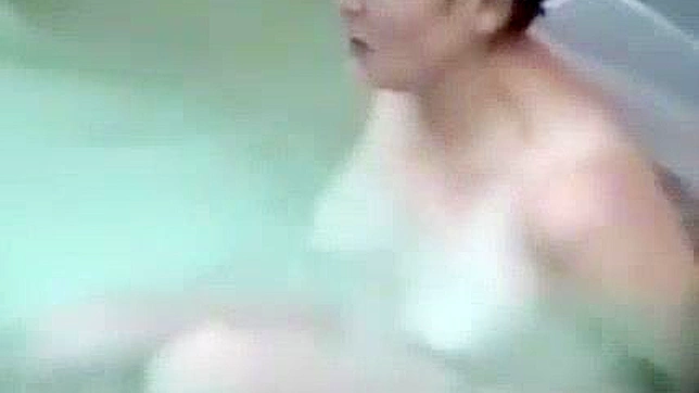 Japanese outdoor bath girls naked ~ Scandalous Jav bathing video