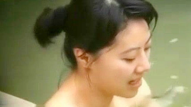 Japanese outdoor bath girls naked ~ Scandalous Jav bathing video