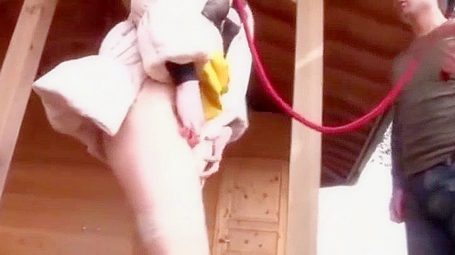 Jav Porn ~ Cute Ponytail Girl Makes Love Behind Balcony and Washing Machine