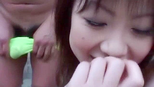 Japanese Whore Rio Hamasaki in Explosive Outdoor Fuck Session with Big Tits in JAV Clip