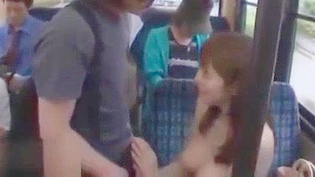 Jav Busty Milf Pussy Eaten on Public Bus - Japanese Porn Video