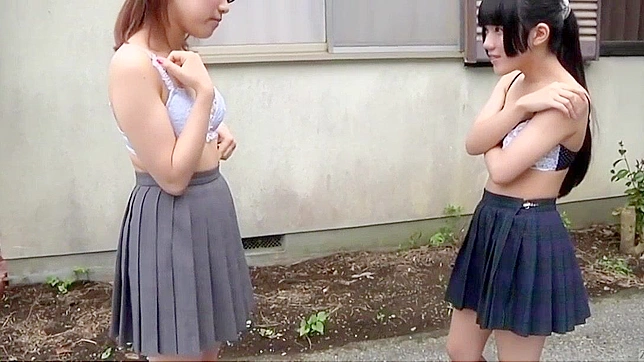 Jav Idol Ichigo Aoi & Hitomi Tanaka - Outdoor Rock Paper Scissors Strip Game with Subtitles