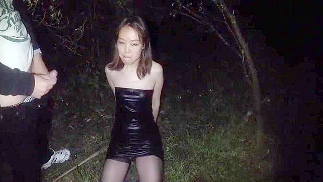 Japanese Wife Gets Public Bukkake Surprise in the Park