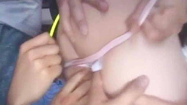 Exotic Japanese Whore Ayu Sugihara's Incredible Gangbang Scene with Blowjob