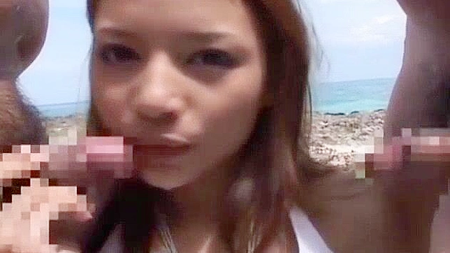 Jav Model Tina Yuzuki Shows Off Her Sexy Body on Beach