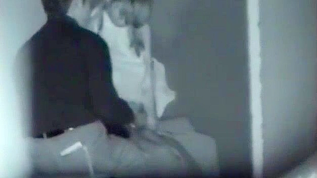 Japanese Couple Caught Red Handed by Infrared Camera ~ Outdoor Fucking Exposed