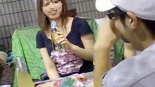 Outdoor Gangbang with Exotic Japanese Model - JAV Video Excerpt