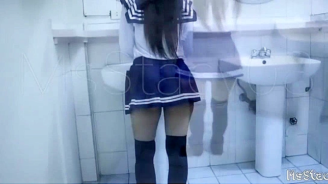 Jap Sex ~ Pinay Gets Fucked in Public Restroom by Stranger
