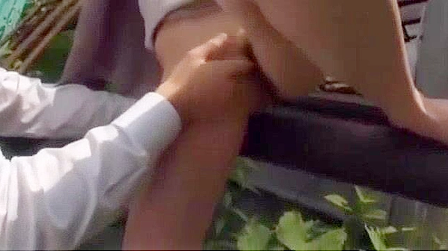 Japanese Slut Meisa Asagiri in Hottest Fingering, Outdoor JAV Clip