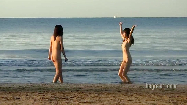 Japanese Babe Gets Wet & Wild on the Beach - Jav Video