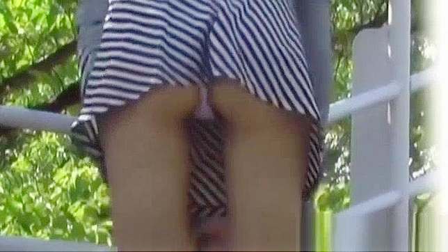 Japanese Pornstar Filmed Secretly Upskirt Outdoors in Public - Must See!