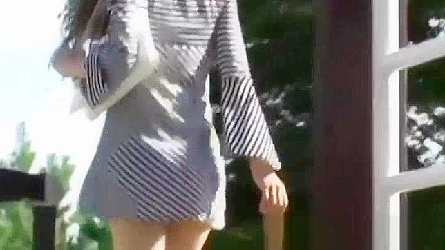 Japanese Pornstar Filmed Secretly Upskirt Outdoors in Public - Must See!