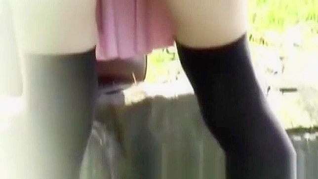 Japanese Pornstar Filmed Secretly Upskirt Outdoors in Public - Must See!