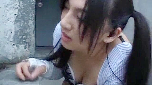 Japanese Whore Saori Hara in Incredible Outdoor JAV, Stockings/Pansuto Scene