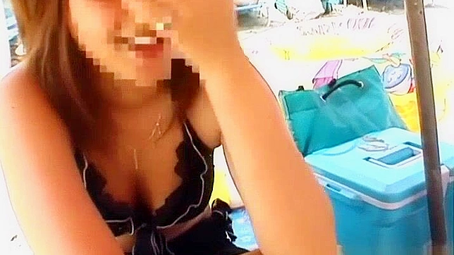 Japanese Babe in Bikini Gets Outdoor Fucking on the Beach