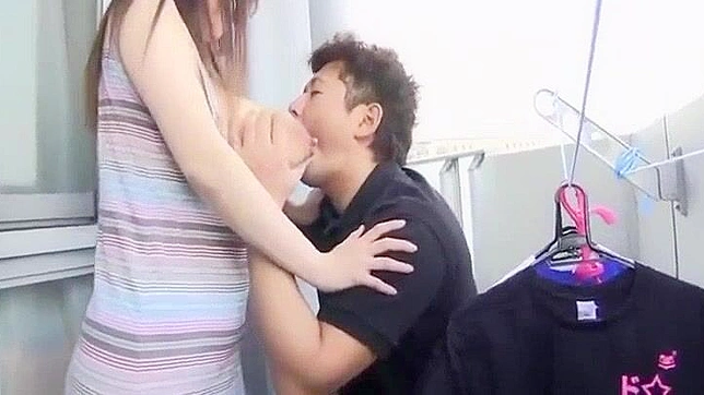 Japanese Teen with Monster Boobs Gets Squeezed Dry