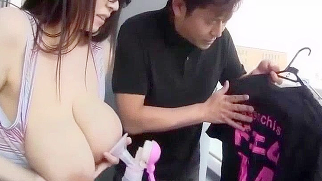 Japanese Teen with Monster Boobs Gets Squeezed Dry