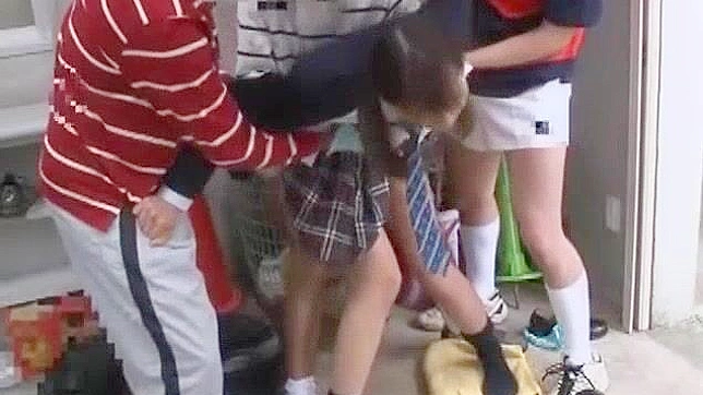 Japanese Schoolgirl Gets Gangbanged in Exotic Outdoor JAV Video