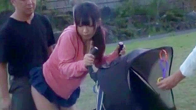 Japanese Whore Minako Uchida, Mio Mikura, Mayu Otsuka in Horny Car, Outdoor JAV Scene