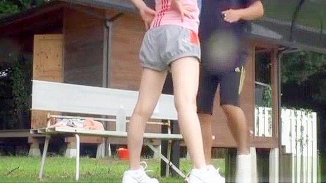 Jap teen on the baseball field reveals her hot body and sex appeal - Jav video