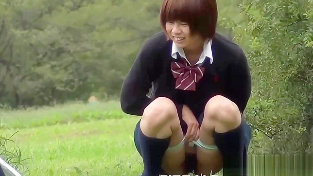 Jav Pornstar Receives Rough Piss Play in Public Park - Jap Fetish Video