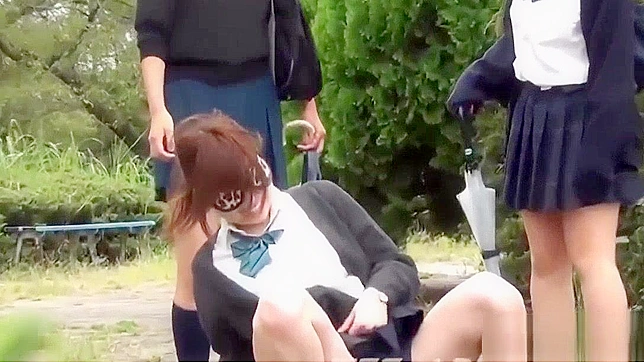 Jav Pornstar Receives Rough Piss Play in Public Park - Jap Fetish Video