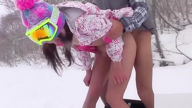 Jav Amateur Itsuka Fucks in the Snow in Hokkaido - Uncensored Porn Video